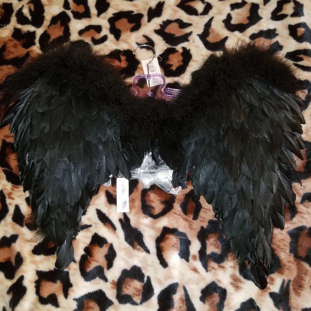 Rave Black angel wings